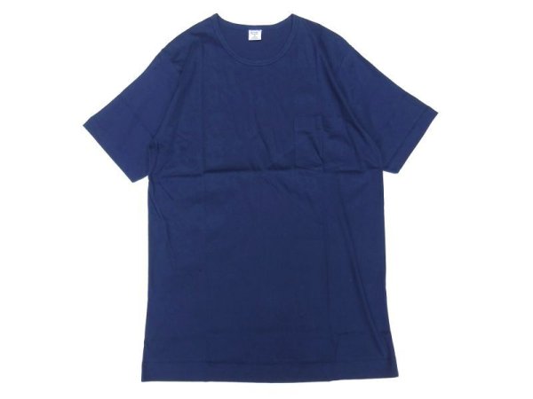 画像1: gicipi (ジチピ) CREW NECK POCKET T-Shirt ネイビー (1)