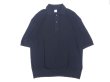 画像1: gicipi (ジチピ) SCAMPO RELAX KNITSEW POLO SHIRT ブラック (1)