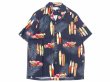 画像1: TWO PALMS (トゥーパームス) S/S Hawaiian Shirt / Rayon WOODY ブラック (1)