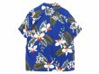 画像2: TWO PALMS (トゥーパームス) S/S Hawaiian Shirt HAWAIIAN ORCHID ネイビー (2)