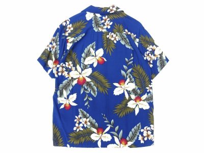 画像2: TWO PALMS (トゥーパームス) S/S Hawaiian Shirt HAWAIIAN ORCHID ネイビー