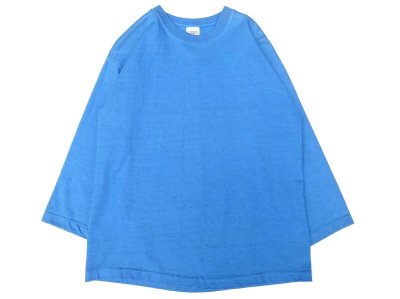 画像1: CAMBER (キャンバー) 8oz MAX WEIGHT CUT 8分袖 T-SHIRT GARMENT DYED サックス