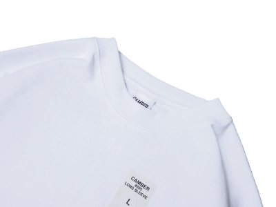 画像3: CAMBER (キャンバー) 8oz MAX-WEIGHT JERSEY LONG SLEEVE T-Shirt ホワイト