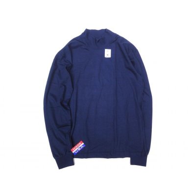 画像1: CAMBER (キャンバー) MOCK L/S FINEST 6oz ネイビー