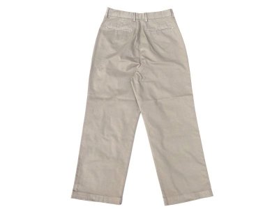 画像2: RICCARDO METHA (リカルドメッサ) 1TUCK WIDE TROUSERS ベージュ