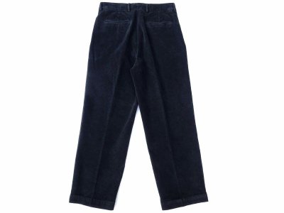 画像2: RICCARDO METHA (リカルドメッサ) 1TUCK WIDE PANTS CORDUROY ブラック