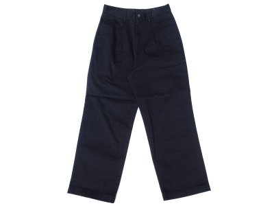 画像1: RICCARDO METHA (リカルドメッサ) 1TUCK WIDE TROUSERS ブラック