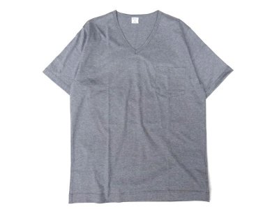 画像1: gicipi (ジチピ) V NECK POCKET T-Shirts グレー
