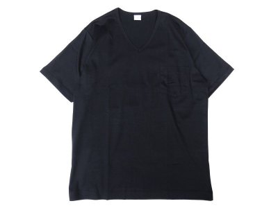 画像1: gicipi (ジチピ) V NECK POCKET T-Shirts ブラック