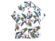 画像1: TWO PALMS (トゥーパームス) S/S Hawaiian Shirt HAWAIIAN ORCHID ホワイト (1)