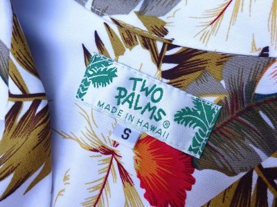 画像3: TWO PALMS (トゥーパームス) S/S Hawaiian Shirt HAWAIIAN ORCHID ホワイト