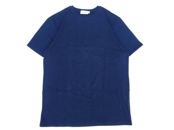 画像1: Article 10. (アーティクルテン.) S/S ROUND NECK SUPIMA COTTON T-SHIRTS ネイビー (1)