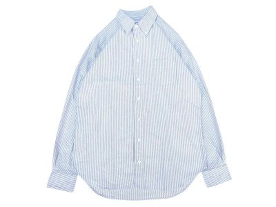 画像1: SERO (セロ ) B.D. REGULAR SHIRT OXFORD STRIPE ネイビーストライプ