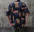 画像6: TWO PALMS (トゥーパームス) S/S Hawaiian Shirt / Rayon WOODY ブラック (6)