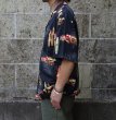 画像5: TWO PALMS (トゥーパームス) S/S Hawaiian Shirt / Rayon WOODY ブラック (5)