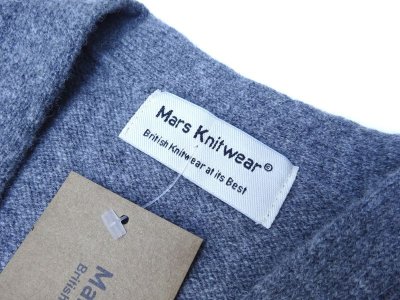 画像3: Mars Knitwear (マーズニットウェア) LAMBSWOOL V-NECK 2PKT CARDIGAN グレーミックス