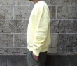 画像5: MADE BLANKS (メイドブランクス) VARSITY CREW NECK REACTIVE DYE イエロー (5)