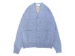 画像3: Mars Knitwear (マーズニットウェア) LAMBSWOOL V-NECK 2PKT CARDIGAN グレーミックス (3)