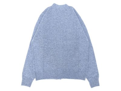 画像2: Mars Knitwear (マーズニットウェア) LAMBSWOOL V-NECK 2PKT CARDIGAN グレーミックス