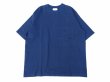 画像1: MIDA (ミダ) CREW NECK POCKET TEE S/S ネイビー (1)