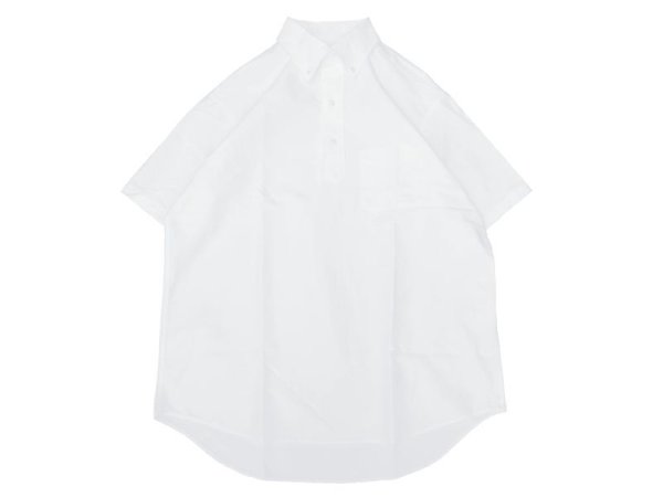 画像1: SERO (セロ ) B.D. SHORT SLEEVE PO SHIRT OXFORD ホワイト (1)