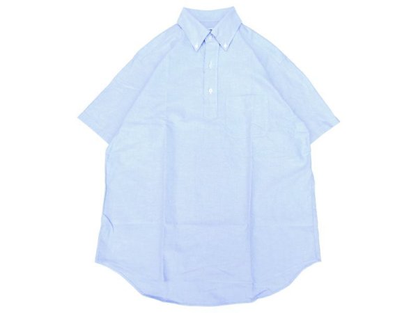 画像1: SERO (セロ ) B.D. SHORT SLEEVE PO SHIRT OXFORD ブルー (1)