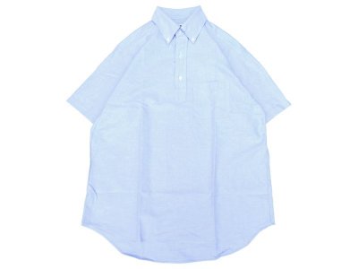 画像1: SERO (セロ ) B.D. SHORT SLEEVE PO SHIRT OXFORD ブルー