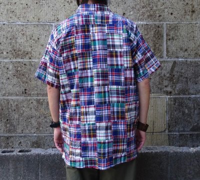 画像3: SERO (セロ ) S/S OPEN COLLOR SHIRT PATCHWORK クレイジー