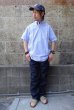 画像7: SERO (セロ ) B.D. SHORT SLEEVE PO SHIRT OXFORD ブルー (7)