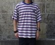 画像5: THOUSAND MILE (サウザンドマイル) SHORT SLEEVE MULTI BORDER T-SHIRT 白×赤×紺×青 (5)