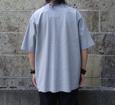 画像3: MIDA (ミダ) CREW NECK POCKET TEE S/S ヘザーグレー