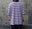 画像7: THOUSAND MILE (サウザンドマイル) SHORT SLEEVE MULTI BORDER T-SHIRT 白×赤×紺×青 (7)