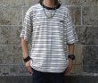 画像5: THOUSAND MILE (サウザンドマイル) SHORT SLEEVE MULTI BORDER T-SHIRT 白×黒×ベージュ (5)