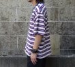 画像6: THOUSAND MILE (サウザンドマイル) SHORT SLEEVE MULTI BORDER T-SHIRT 白×赤×紺×青 (6)