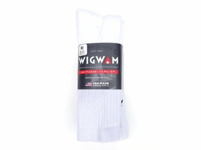 画像1: WIGWAM (ウィグワム) Super 60 Crew 3P Socks ホワイト