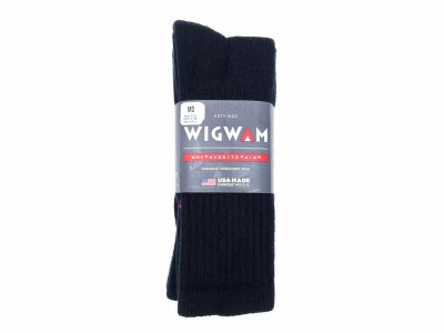 画像1: WIGWAM (ウィグワム) Super 60 Crew 3P Socks ブラック