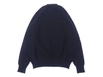 画像2: Jamieson’s (ジャミーソンズ) Plain Saddle Shoulder crew neck ブラック