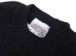 画像6: Jamieson’s (ジャミーソンズ) Plain Saddle Shoulder crew neck ブラック (6)