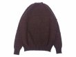 画像2: Jamieson’s (ジャミーソンズ) Plain Saddle Shoulder crew neck ミディアムブラウン (2)