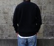 画像3: Jamieson’s (ジャミーソンズ) Plain Saddle Shoulder crew neck ブラック (3)