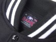 画像7: GAME SPORTSWEAR (ゲームスポーツウェア) Varsity Wool Leather Jacket オールブラックwithホワイトストライプ (7)