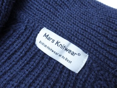 画像3: Mars Knitwear (マーズニットウェア) WILLIAM SHAWL COLLAR ネイビー