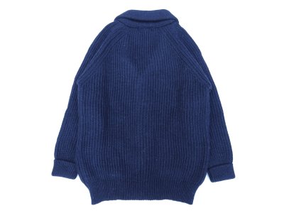 画像2: Mars Knitwear (マーズニットウェア) WILLIAM SHAWL COLLAR ネイビー