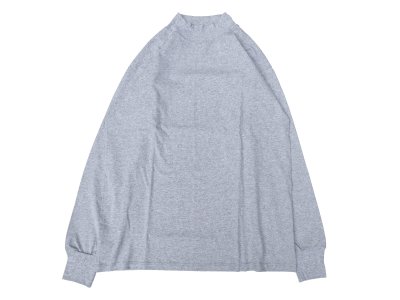 画像1: LIFEWEAR (ライフウェア) LONG SLEEVE MOCK NECK TEE アスレチックグレー