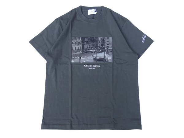 画像1: Filphies (フィルフィーズ) SHORT SLEEVE PRINT T-SHIRT Harlem view on 112 street ヘイジーブラック (1)