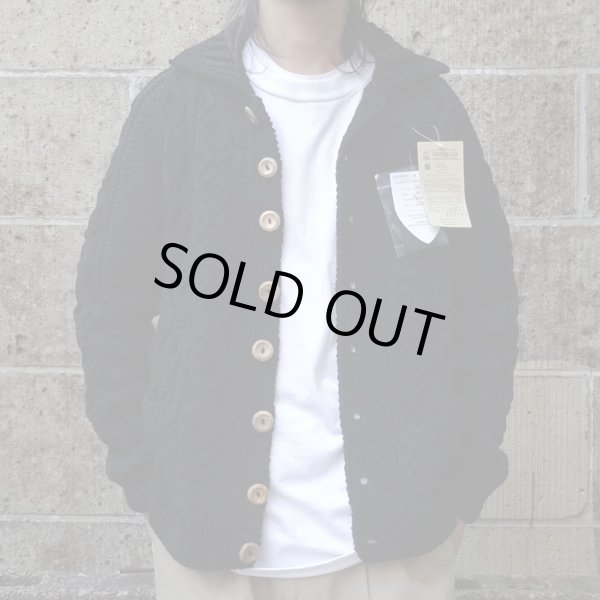 画像4: INVERALLAN (インバーアラン) 3A Lumber Cardigan Denim Cotton ブラックデニム (4)