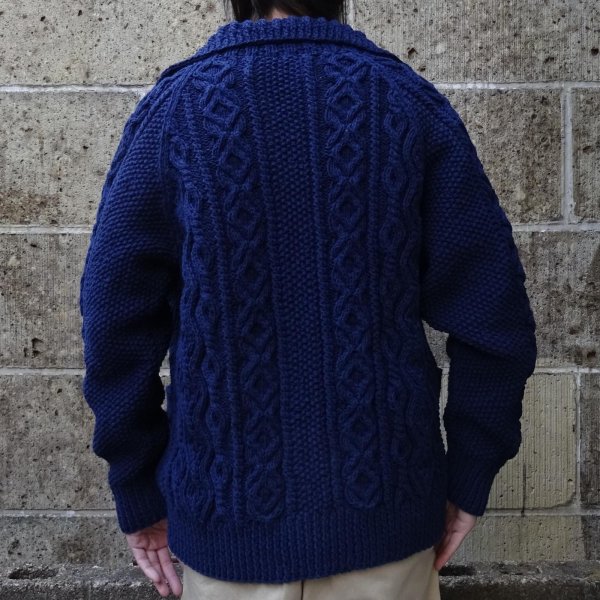 画像7: INVERALLAN (インバーアラン) 3A Lumber Cardigan Denim Cotton ダークインディゴ (7)