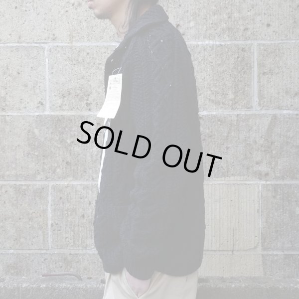 画像6: INVERALLAN (インバーアラン) 3A Lumber Cardigan Denim Cotton ブラックデニム (6)