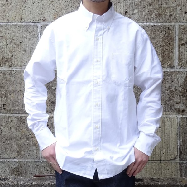 画像5: GAMBERT SHIRT (ギャンバートシャツ) B/D SHIRT OX SOLID ホワイト (5)