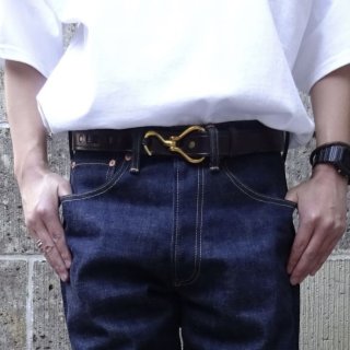 TORY LEATHER (トリーレザー) HOOF PICK BELT ブラック/ブラス